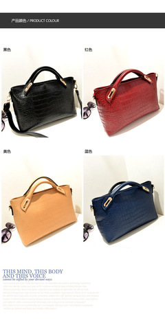 冬季新風尚 歐美大牌鱷魚紋單肩手提包，專柜品質引領潮流